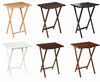 Folding Snack Table Wooden TV Side Laptop Coffee Tea Picnic New By Unibos