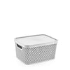 Small Large Plastic Storage Box with Lid Basket Container Kitchen Home Office