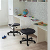 Kids Desk Chair Armless Study Chair Computer Chair with Back Support Wheels Home