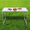4FT Folding Camping Table Aluminium Picnic Portable Adjustable Garden Party BBQ