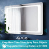 Modern Bathroom Mirror LED Illuminated Anti-fog Touch/Infrared Sensor