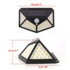 4X100LED Solar Power PIR Motion Sensor Wall Lights Outdoor Garden Security Lamp