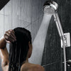 High Pressure Shower Head 360 Rotated Water Saving Hand Spray with Small Fan UK