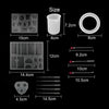 128/227 PC DIY Resin Casting Mold Tool Kit Silicone Making Jewelry Pendant Mould