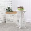 UK White Round Coffee Tea Side End Tables Rack Stand Modern Furniture Room Decor