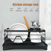 1 Tier Large Dish Drainer Rack Kitchen Draining Cutlery Holder+Chopstick Holder