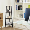 4-Tier Corner Storage Shelf Industrial Ladder Bookcase Plant Stand Display Unit