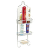 3 Tier Free Standing Chrome Shower Caddy Bathroom Storage Rack Shelf Organiser