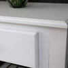 Slim Console Table White with Drawers Sideboard TV Stand Unit Narrow Hallway