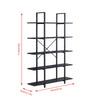 5 Tiers Bookshelf Bookcase Industrial Book shelves Display Unit Living Room Home