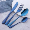 4pcs Stainless Steel Cutlery Sets Rainbow Colourful Iridescent Spoon Forks Set