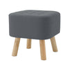 Solid Wood Legs Footstool Living Room Foot Rest Stool Pouffe Ottoman Chair Stool