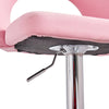 1/2x Velvet Bar Stools Breakfast Barstool Kitchen Pub High Chair Swivel Gas Lift