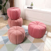 Nordic Pumpkin/Peach Shape Pouffe Stool Sofa Footrest Hallway Seat Ottoman Chair