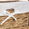 3 Bedroom Cabinet Unit Bedside Bathroom Table Nightstand Storage Wooden Wicker