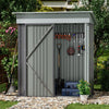 Metal Garden Shed Outdoor Tools Equipments Storage House Shed with Safety Latch