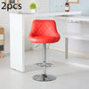 2X Bar Stools Leather Swivel Gas Lift Chair Kitchen Breakfast Pub Black,Red,Grey