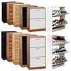 Shoe Cabinet Storage Unit Wooden Shoe Rack Stand Cupboard 2 3 Drawer Organiser