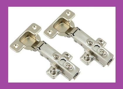 2 x SOFT CLOSE HINGES KITCHEN CABINET CUPBOARD DOOR