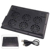 LAPTOP COOLER STAND WITH 6 FAN TILT FOR 15 17" INCH BUTTON CONTROL COOLING PAD