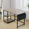 120x60cm Computer Desk with Storage Shelves Home Office Study Writing Work Table