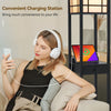 Wooden Floor Lamp 3-Tier Storage Freestanding Lignting with Drawer USB Type C