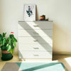 White Chest of Drawers Bedside Table Cabinet 5 Drawer Bedroom Storage Furniture