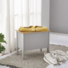 Ottoman Toy Box Chest Wooden Storage Blanket Bedding Trunk Cabinet UK