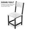 Dining Table and 4 Chairs Set STEEL LEGS Dining Room Chairs Kitchen Furniture
