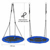 100cm Giant Nest Web Rope Hanging Tree Swing Seat Round Backyard Playground UK