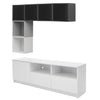 Modern Living Room Furniture Entertainment Center Wall Unit TV Stand Cabinet Set