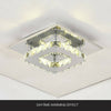 Luxurious Square Crystal LED Ceiling Light Bed Lamp Fitting Pendant Chandelier