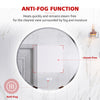 Round LED Bathroom Mirror RGB Backlit Dimmable Illuminated Lights Demister 600mm