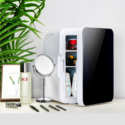 10L Mini Fridge Portable Cooler Warmer Food Drinks Skincare Car Table Top Office