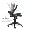 Black Office Mesh Chair Computer Desk Task Study Folding Adjustable Back Arms