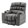 Electric Riser Recliner Chair Fabric Massage Heat Single Sofa Armchair Grey