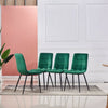 New 2021 Set of 4 Velvet Dining Chairs Kitchen Dining Room Restaurant Chair UK