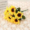 36 Heads Artificial Silk Flowers Bunch Wedding Home Grave Outdoor Bouquet UK