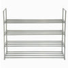 4 Tier Extendable Shoe Rack 16 Pairs Space Saving Storage Organiser Shelf