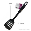 Slotted Turner Black Nylon Non Stick Spatula Heat Resistant Flipper Cooking Tool