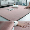 Fluffy Soft Faux Rabbit Fur Rug Wool Shaggy Area Rugs Floor Carpet Bedroom Mat