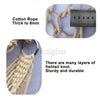 Garden Hammock Chair Hanging Swing Seat Cotton Rope Net W/ Outdoor Home Decor UK