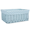Colorful Painted Nursery Baby Room Wicker Storage Basket New Born Gift Hamper