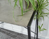 Industrial Style Metal Frame Wooden Desk Folding Computer Table Concrete Effect