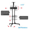Mobile TV Cart Floor Stand Mount Home Display Trolley for 32"-70" Plasma/LCD/LED