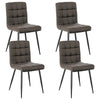1x Dining Chairs Living Room Chairs with velvet +metal Counter Chairs dark grey