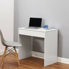 Simple Budget Computer Desk Wooden Small Table With Sliding Drawer Tray
