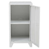 Living Room Cabinet Metal 1 Door Storage Cupboard Shelves Stand Filling Cabinet