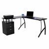 Corner Study Table L shaped for Computer Desk PC Laptop Home Office Workstation