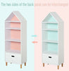 Kids White Bookcase Children Bedroom Book Shelf Storage Rack Organizer 1 Drawer